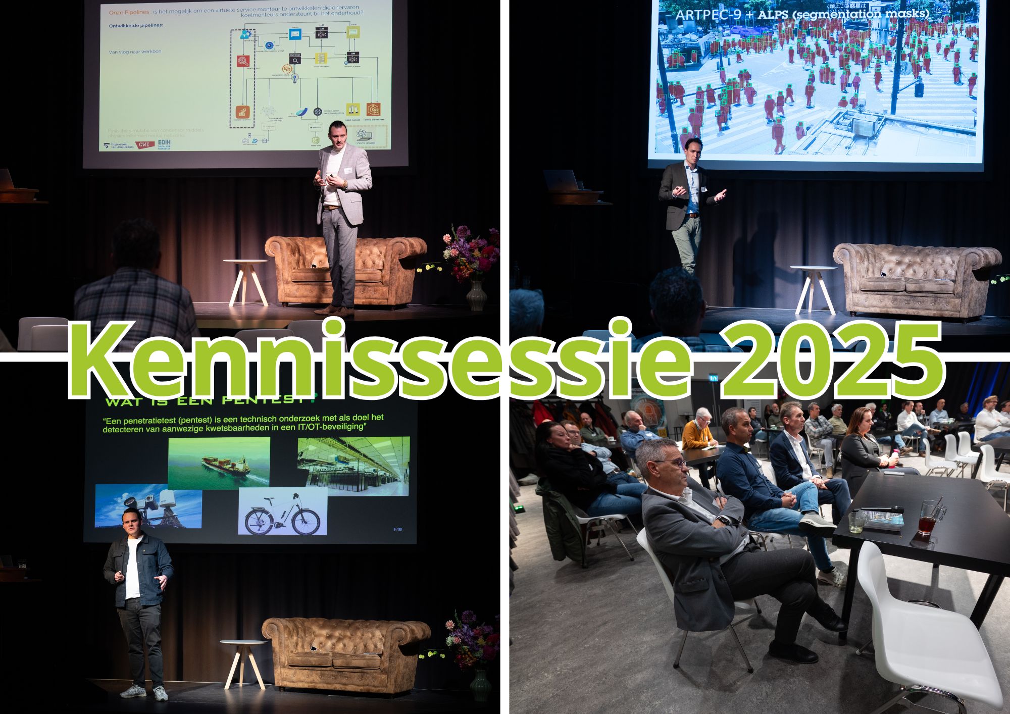 Vier foto's van de Kennissessie op 18 nvoember 2025